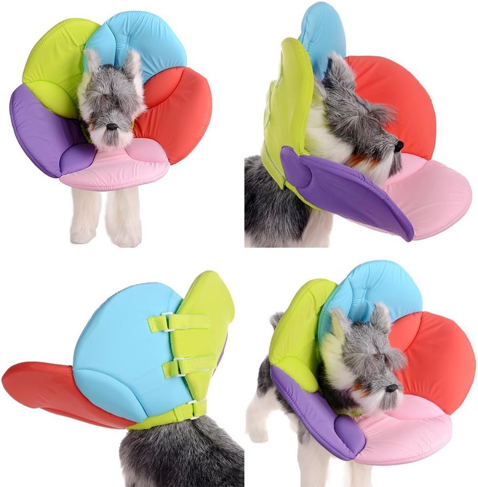 Yarssir Recovery Elizabethan Pet Dog Cat E-Collar Cone Breathable Soft Edge for Surgery, Anti-Bite Lick, Wound Healing