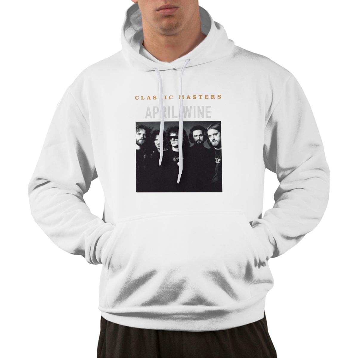  Pullover Athletic Print April Wine Classic Masters Hooded Shirts With Pocket L