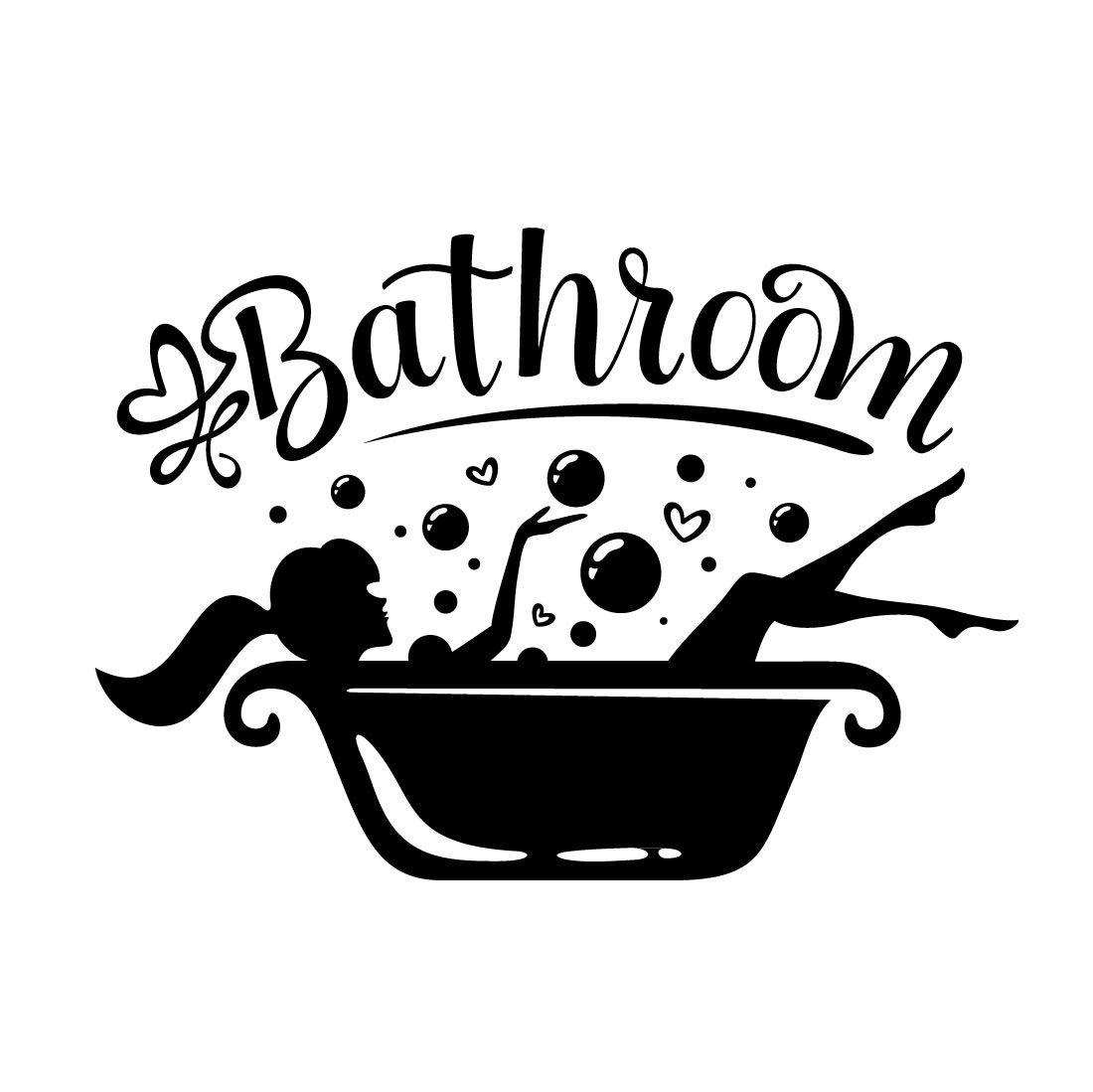 Bathroom Door Sticker Woman Bathing Decoration Wallpaper Wall Sticker Toilet Wall murals Accessories Funny Cute Ornament Sign Poster Girl Room Door Decor Home Art Adhesive Decoration Pictures