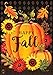 Briarwood Lane Happy Fall Pumpkin House Flag Autumn Leaves Sunflower 28