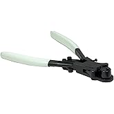 The Beadsmith Wire/Ring Bending Pliers, 7 inches (180mm), White PVC Grip, Spring Action Handle, Tool for Bending and Curving Wire, Rings, rods and Metal Strips