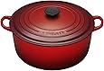 Le Creuset Enameled Cast-Iron 5-1/2 Quart Round French Oven, Cherry Red