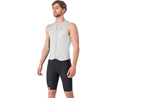CASTELLI Men’s Sanremo 3 Suit Sleeveless, Cycling Race Swim Bike Run, Aerodynamic Triathlon Suit with Tri Seat Pad