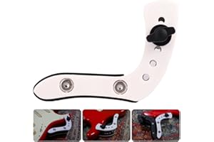 AESTIVATE Ergonomic Electric Guitar Holder, Guitar Leg Rest, Electric Guitar Rest Guitar Stand Footstool Leg Stand Guitar Foot Stool Electric Guitar Support Leg Stand Guitar Lifter Mini Size (White)