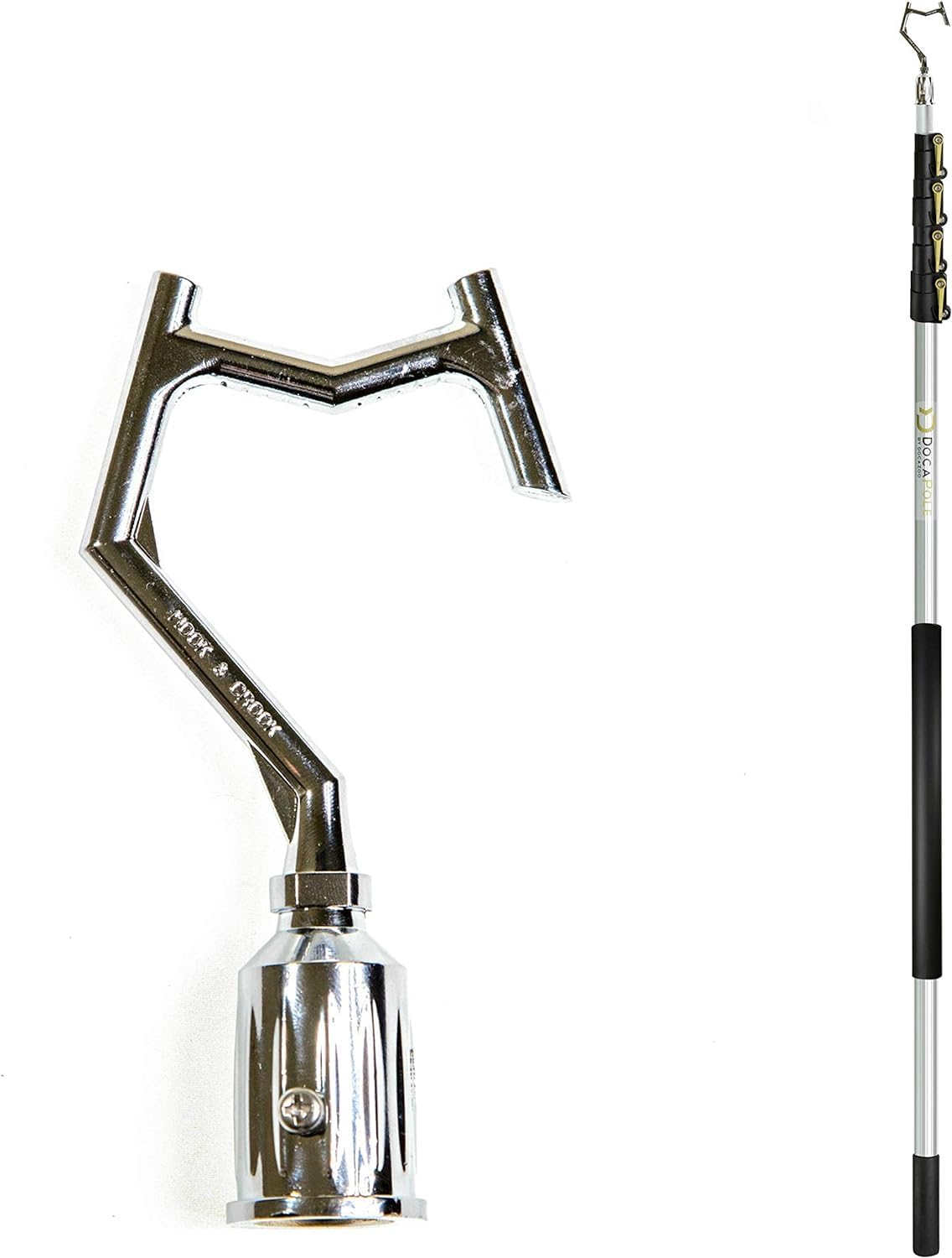Photo 1 of **see notes**DOCA Boat Hook - 7-30 Ft (36+ Ft Reach) - Christmas Light Pole Hanger Tool - Durable & Lightweight Utility Hook for Docking, Tree Debris Removal