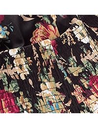 samtree vestidos florales para las mujeres, halter Prom Cóctel Rockabilly Swing Vestido