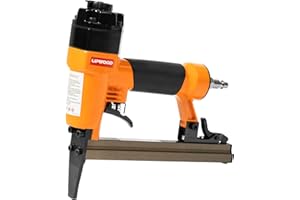 Upwood 7116LN Air-Powered Staple Gun 22 Gauge Stapler, Pneumatic Oil-Free Upholstery Stapler, top Exhaust, for Woodworking, Professional and DIY Projects