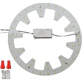 Zhairdalstar 24W LED Flush Mount Ceiling Fan Ring Light Kit Replacement,Retrofit LED Light Engine Panel,4500K Natural Light