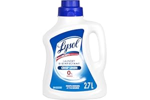 Lysol® Laundry Disinfectant, Crisp Linen, 2.7 L, 0% Bleach, Eliminates germs that detergents may leave behind*