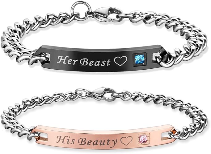 Amazon bracelet couple Clearance