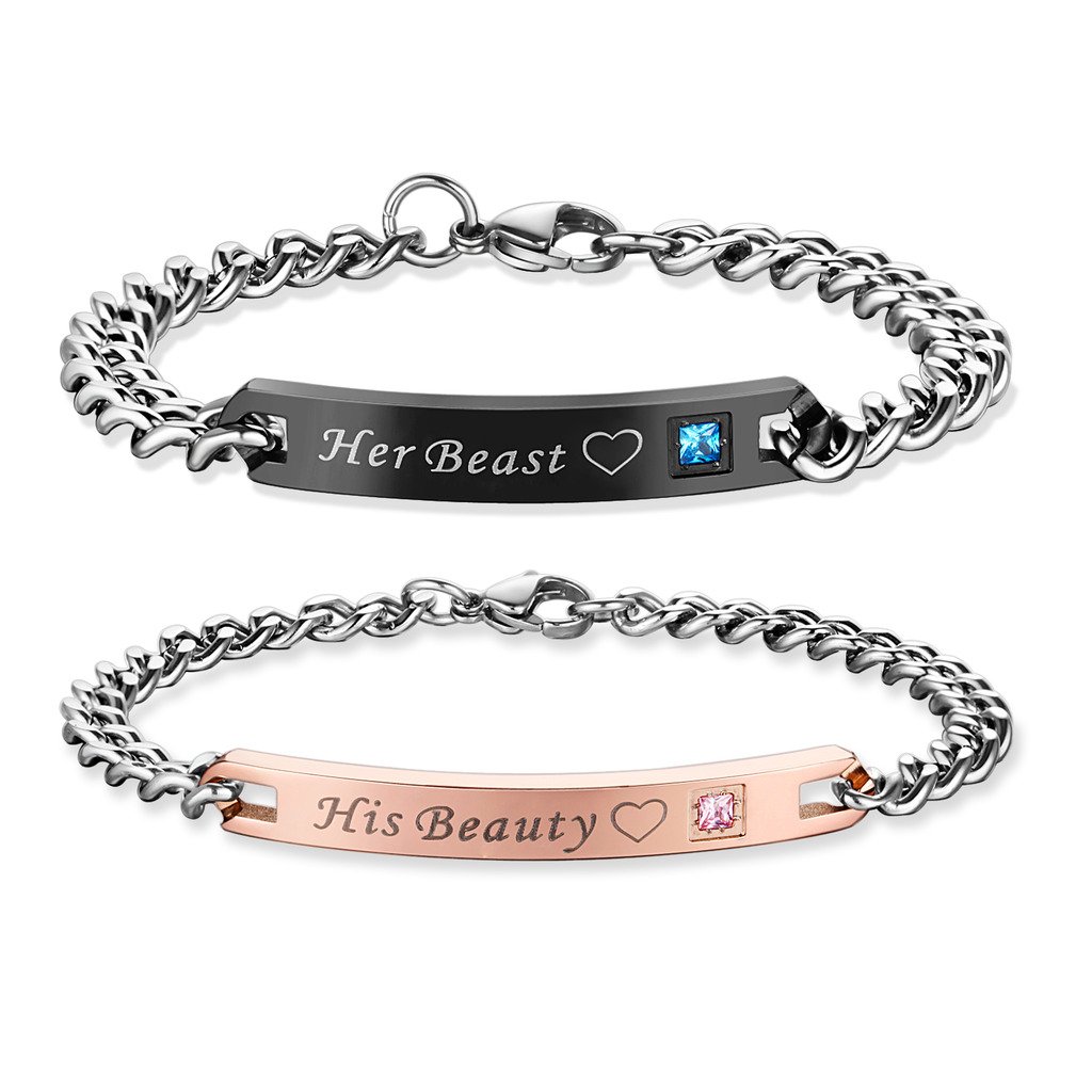 COAI His Beauty Her Beast Stainless Steel Bracelets