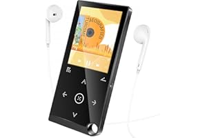 KREVI 80GB MP3 Player, Music Player with Bluetooth, with A High-Capacity Battery Inside, with FM Radio/E-Book Reading/HD Speaker/Alarm Clock，for Sport-Contains Earphones