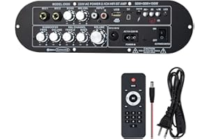 Hosyond Bluetooth Amplifier Board Audio Receiver 2.1 Channel 220W×2 + 350W Subwoofer Amp Board with Bass Treble Control for Home Theater DIY Speakers (D800)