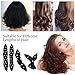 30pcs Hair Rollers - HailiCare Foam Hair Roller for Hair DIY - Flexible Soft Pillow Curlers - No Heat for Women & Kids (Black)