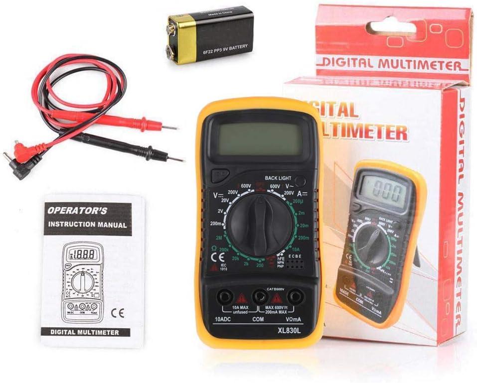 TB® Digital Multimeter, XL830L Multi tester AC/DC Ohmmeter Voltage