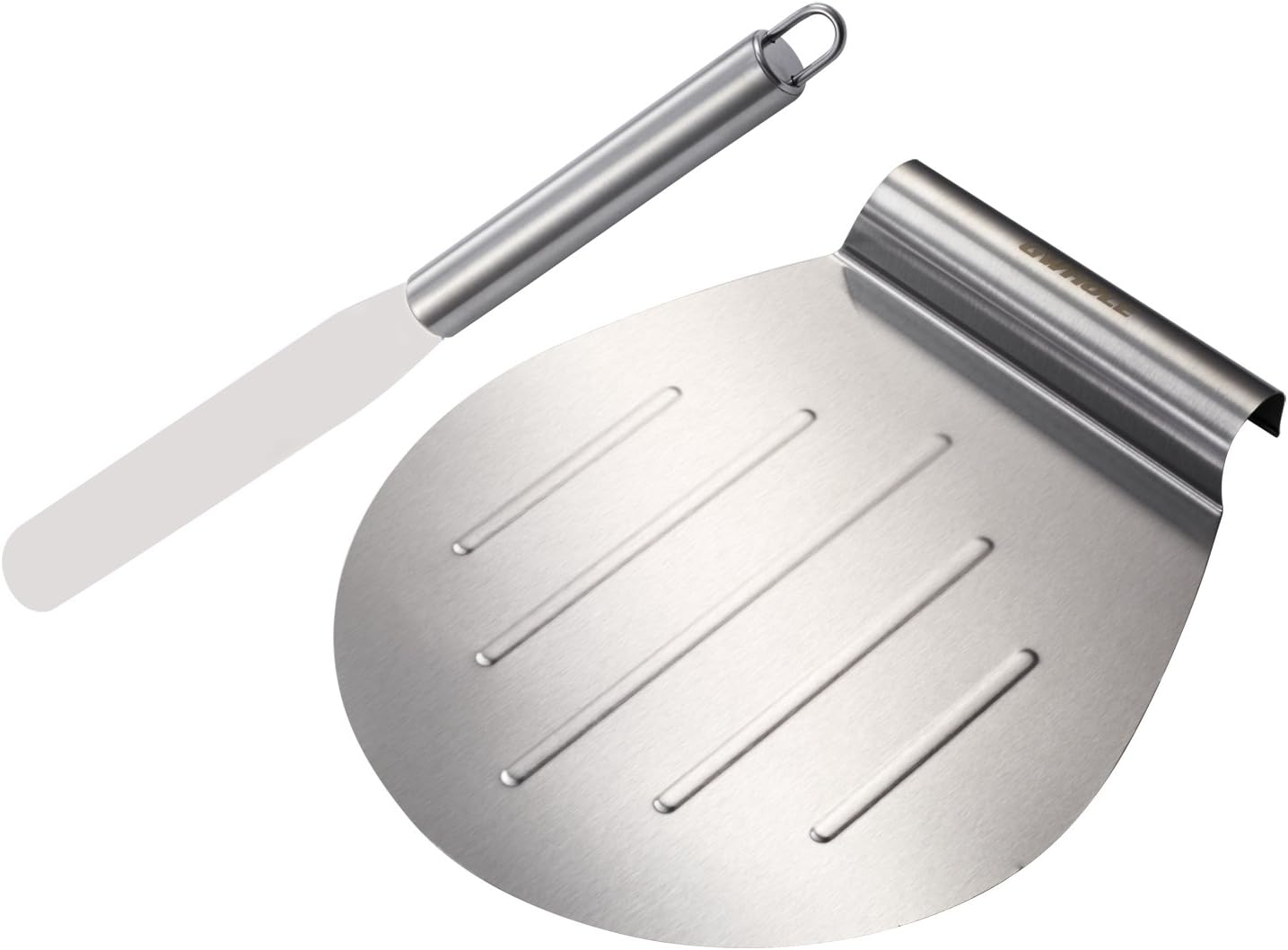 GWHOLE Kuchenheber Kuchenretter und Streichpalette Konditormesser Set, aus Edstahl