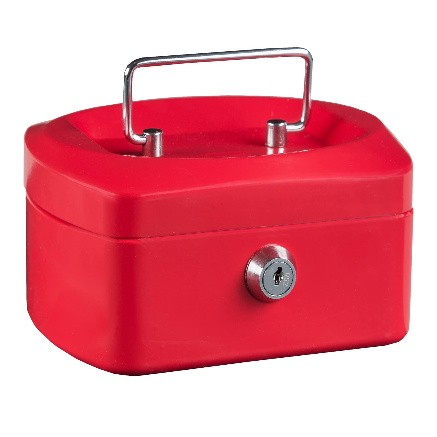 Idena 50026 Cash Box 6 Inches Size 155 x 120 x 90 mm Red 1 Piece