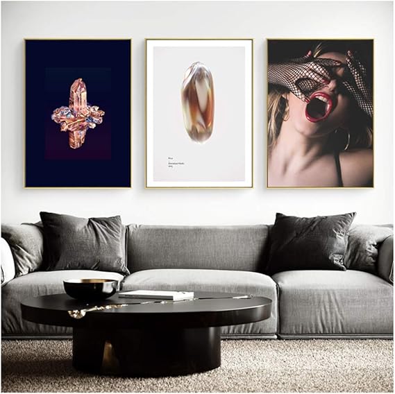 Decoración nórdica Casa Moda Chica Lienzo Pintura Diamante Arte de la