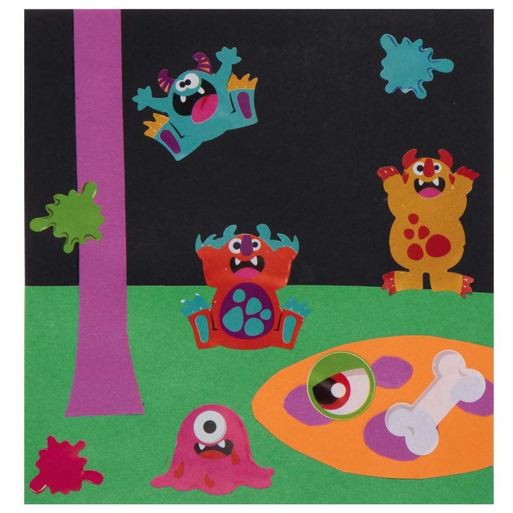 Baker Ross AX171 Halloween Paper & Card Pack - Pack of 100, Spooky Craft Supplies to Creativity and Decorations for Kids - Image 4