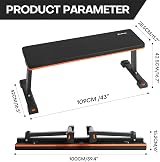 Panana Foldable Weight Bench Heavy Duty 450lbs Capacity Home Gym view 6