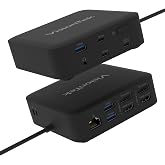 VisionTek VT1200DL Universal Dual Monitor Docking Station USB-C | Dual 4K Display via HDMI/DP, 100W Power Passthrough, Universal DisplayLink, Windows &amp; Mac Support, Travel &amp; Hybrid Work
