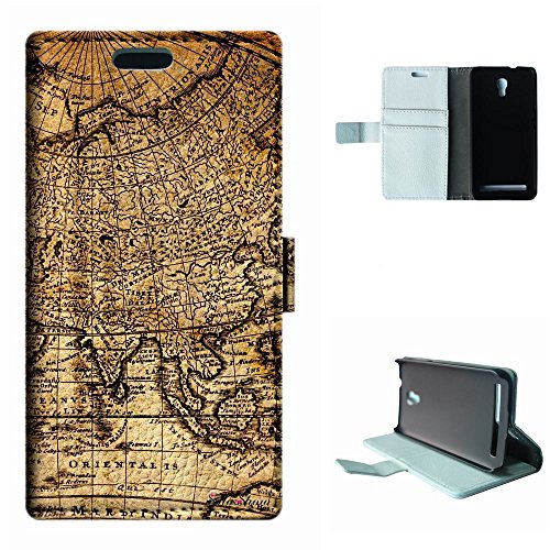 SoloShow New Alcatel One Touch Idol 2 Mini 6036A 6036X 6036Y Case Vintage World Map pattern Luxury Wallet PU Leather Case & Stand Cover
