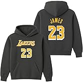 Outerstuff Lebron James Los Angeles Lakers #23 Youth Boys Name & Number Pullover Fleece Hoodie
