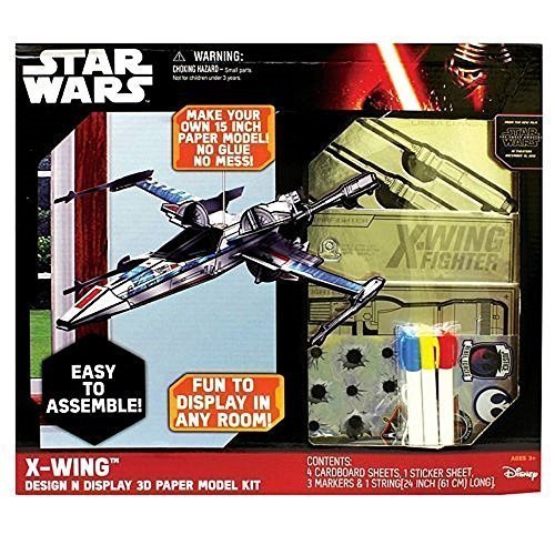 Star Wars X-Wing 3D Paper Airplane Kit