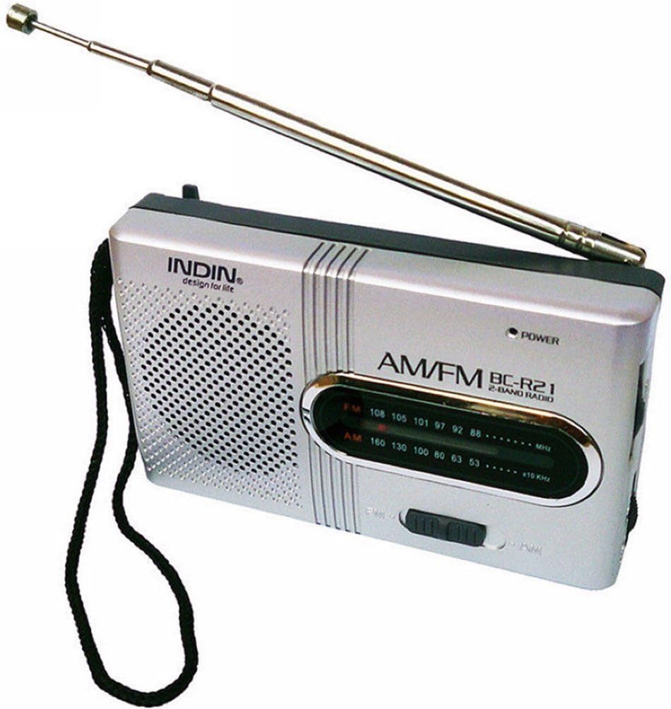 Aiming BC-R21 Mini Radio Portable AM FM Telescopic Antenna Pocket Radio World Receiver Speaker Battery Powered