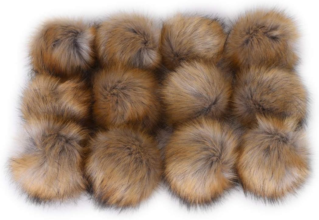 Faux Fox Fur Fluffy Pompom Ball For Hat Shoes Scarves Bag Charms