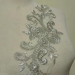 3D Beaded Lace Applique Light Luxury Clothing