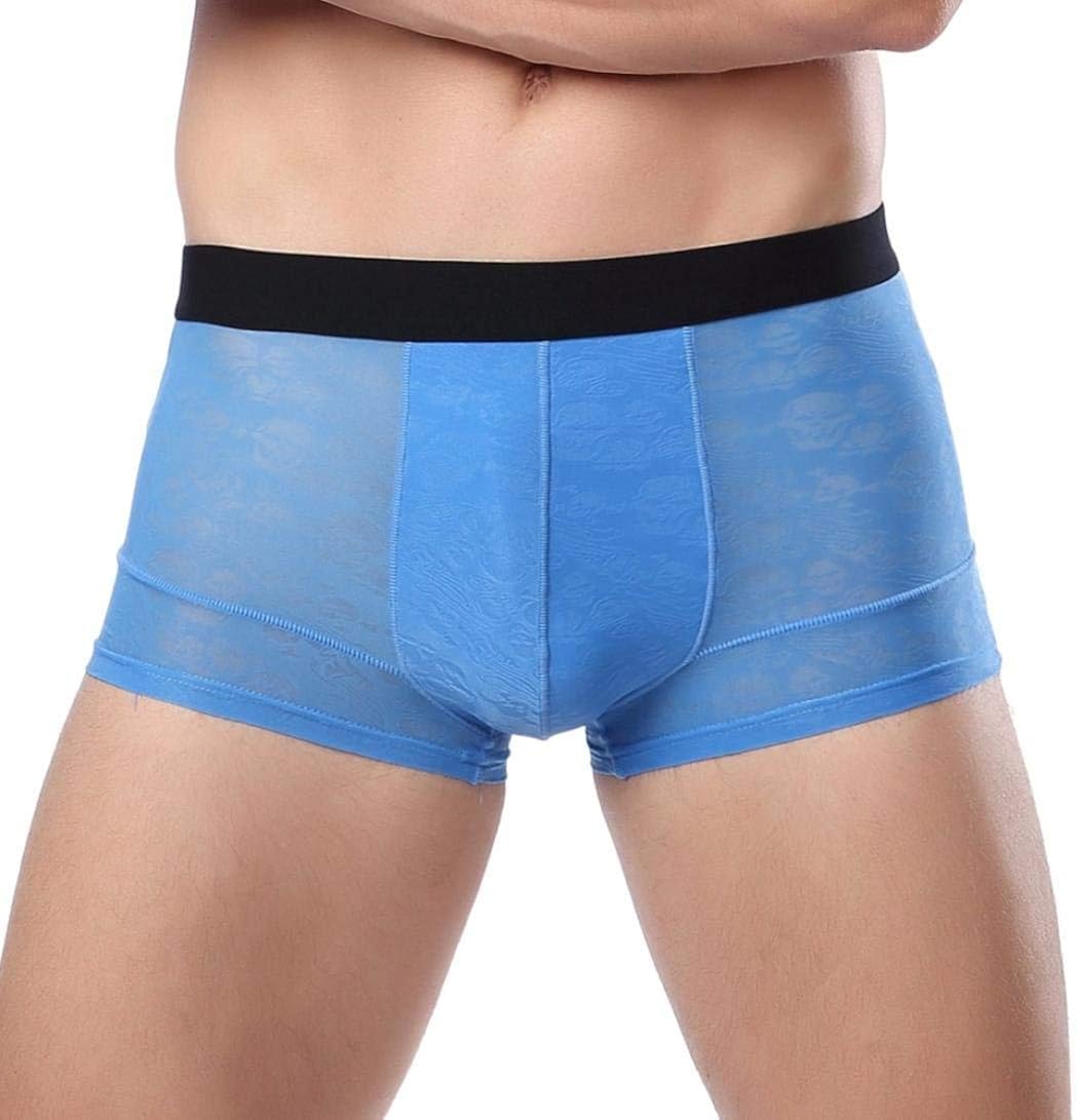 Men's Short Shorts Large Breathable Solid Color Boxer Shorts Underpants Clothing Comfortable