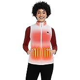 ORORO Quilted Heated Vest for Women, Lightweight Quilted Heating Vest with USB-C Rechargeable Battery