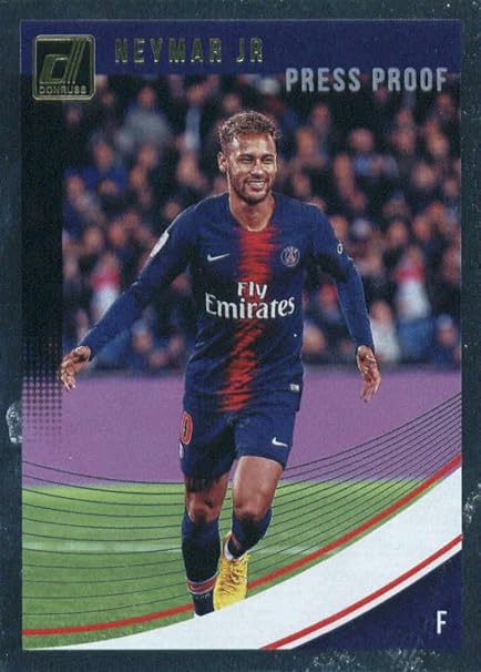 Amazon Com 2018 19 Donruss Press Proof Silver 51 Neymar Jr Paris