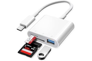 USB C SD Card Reader, Oyuiasle USB C to SD Card for iPhone 15/iPad/Mac/Laptop, USB-C/Type C Memory Card Adapter for iMac, iPad Pro Air Mini, MacBook Pro Air,Galaxy,MicroSD/SD