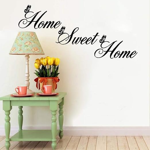 Wskrzs Etiqueta De La Pared Palabras Simples Hogar Dulce Hogar