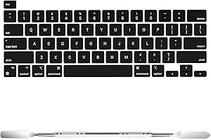 Soonjet Replacement US Keyboard Keycaps Key Caps for MacBook Pro 13 inch M2 M1 A2338 A2289 A2251, for MacBook Pro 16 inch A2141 Old Version, Full Keycap with Removal Tool
