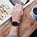 INTENY Compatible for Apple Watch Band 42mm with Case, Soft Silicone Sport Wristband with Apple Watch Screen Protector Compatible for iWatch Apple Watch Series 1,2,3,4, 42mm M/L, Anthracite Black