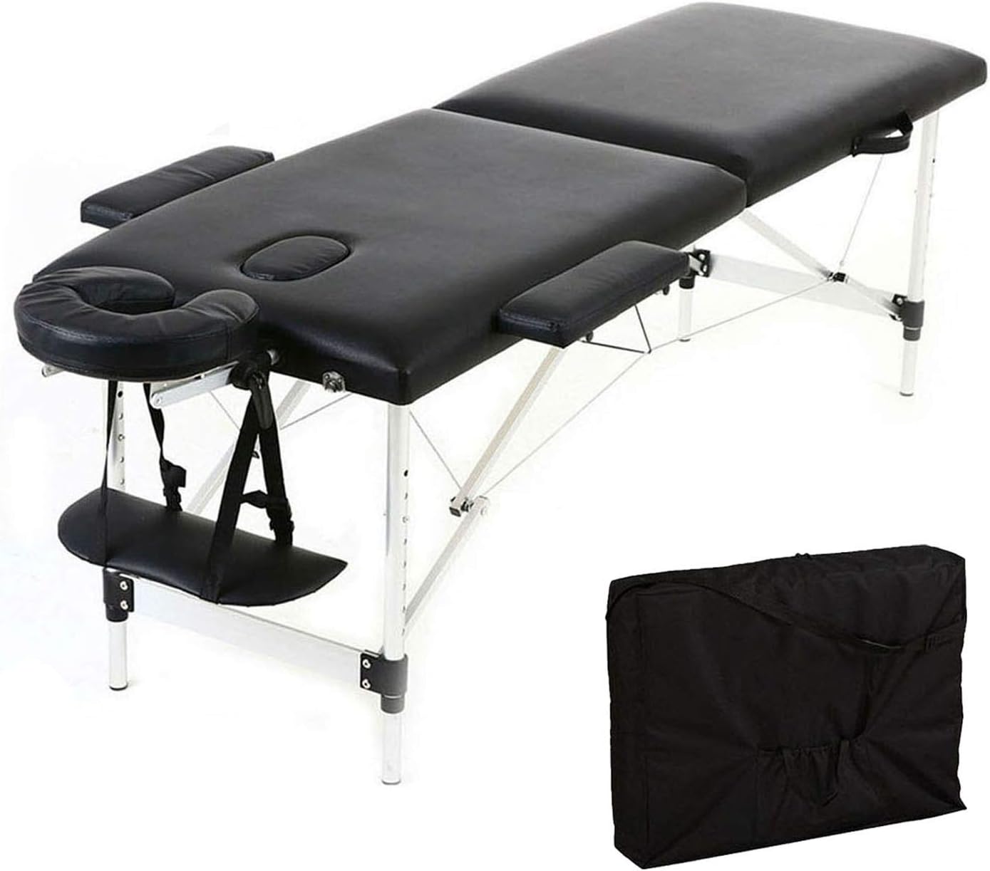 Massage Table Massage Bed Portable 2 Section Folding Couch Bed