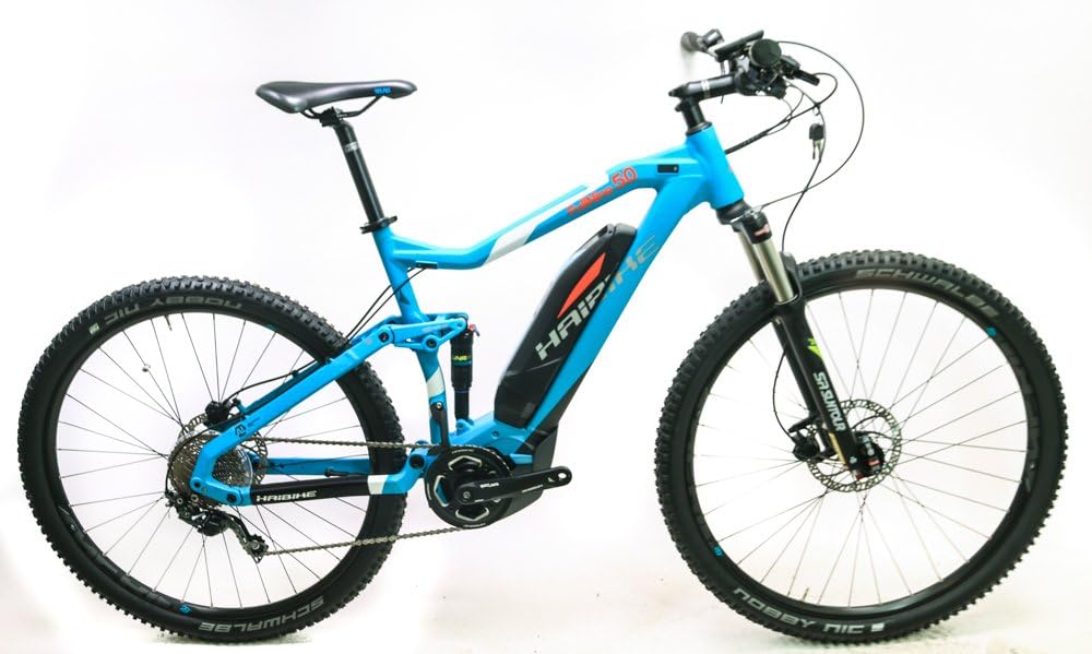 HaiBike 2017 SDURO FullNine 5.0 eMTB Full Suspension Electric Bike Blue
