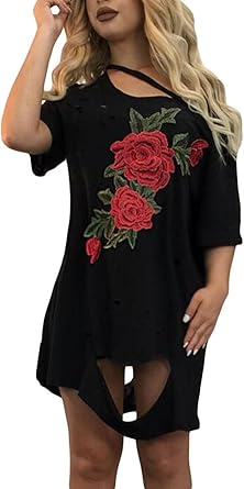 ripped t shirt dress