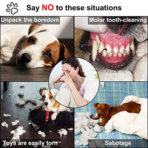 Gooswexmzl Stuffing Free Dog Toys with Squeakers for Small and Large Breeds, Chew Toys for Dogs, Dog Toy 6 Packs