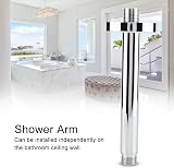 Hyuduo G 1/2" Stainless Steel Ceiling Mount Shower Arm Extender Pipe 20cm Chrome view 4