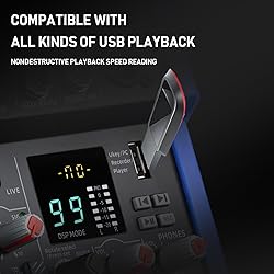 JXSOU Audio Mixer, 10-Channel DJ Mixer Bluetooth