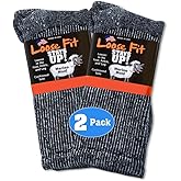 Loose Fit Stays Up Marled Merino Wool Men's and Women's Sock 2 Pack