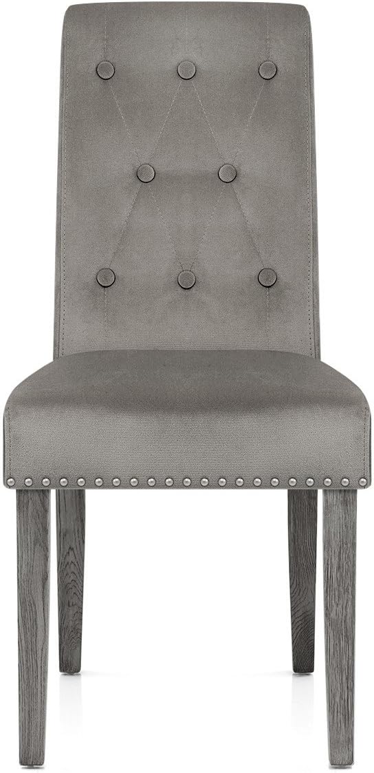 Atlantic Shopping Moreton Dining Chair Grey Velvet