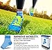 SB SOX Plantar Fasciitis Relief Socks – Ankle Brace Compression Sleeve – Arch Support for Foot Pain, Swelling, Heel Spurs – Foot Brace for Achilles Tendonitis Relief, Injury Recovery (Blue, Large)