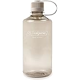 Nalgene Leak Proof Tritan BPA-Free Water Bottle - 32 oz Narrow Mouth - Made in the USA for Outdoor Use & Daily Hydration (Cotton)