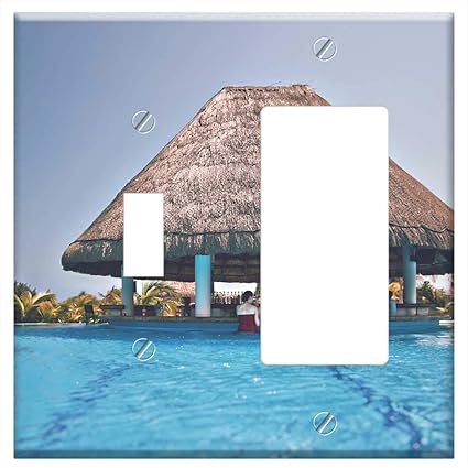 1 Toggle 1 Rocker Gfci Combination Wall Plate Cover Resort Hotel