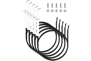 FurnyQuaint Igniter Kit Electrode Grill Replacement Parts Fit for Members Mark Ignitor with Wire & Fasteners Fit for Ken-more BBQ-PRO Gas Grill Ceramic Electrode Replace IG31B 5Set